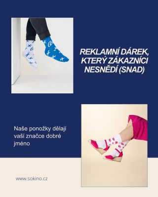 Naše ponožky nejsou jen praktické, ale hlavně dělají vaší značce dobré jméno. 🧦 Originální, kvalitní a s potiskem na míru...
